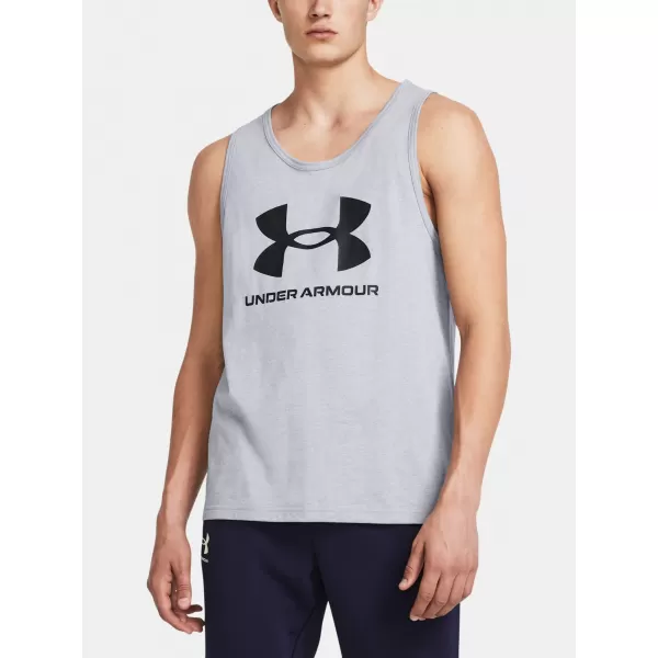  Maiou bărbătesc UNDER ARMOUR SPORTSTYLE LOGO TANK 1382883-035 GRI 
