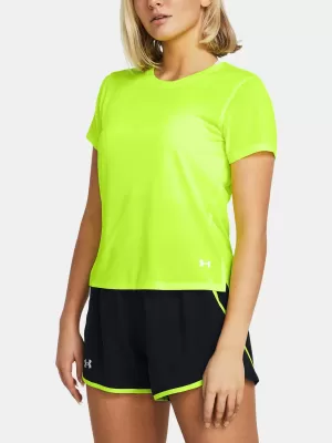Tricou pentru femei UNDER ARMOUR LAUNCH SHORTSLEEVE 1382434-731 VERDE