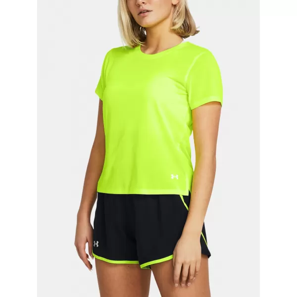  Tricou pentru femei UNDER ARMOUR LAUNCH SHORTSLEEVE 1382434-731 VERDE 