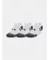 Șosete UNDER ARMOUR PERFORMANCE TECH NS (3 PÁRY) 1379503-100 ALB