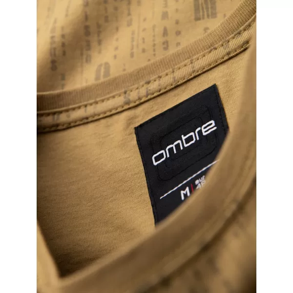  Cămaşă OMBRE OM-TSFP-0225 MĂSLIN ÎNTUNECAT 