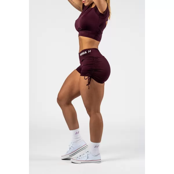  Pantaloni scurți push-up cu șireturi STRONG BEAUTY 429 DARK RED Nebbia 