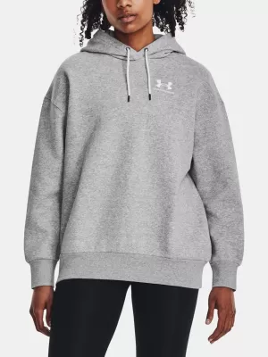 Hanorac de dama UNDER ARMOUR ESSENTIAL FLC OS HOODIE 1379495-012 GRI