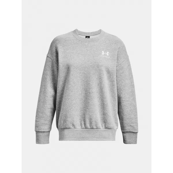  Hanorac de dama UNDER ARMOUR ESSENTIAL FLC OS CREW 1379475-012 GRI 