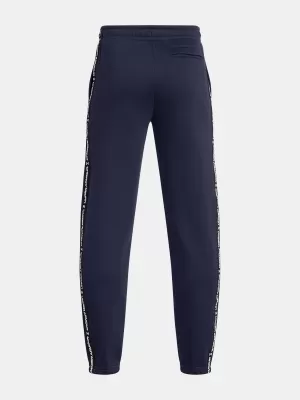 Pantaloni de trening pentru băieți UNDER ARMOUR B ICON FLC JOGGER TAPING 1390294-410 ALBASTRU