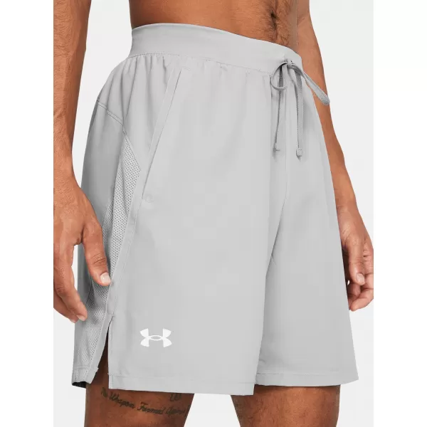  Pantaloni scurți pentru bărbați UNDER ARMOUR LAUNCH 7 UNLINED SHORTS 1382622-011 GRI 