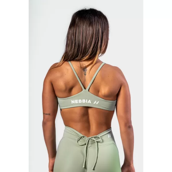  Sutien sport cu suport mediu TWIST-KNOT 423 VERDE DESCHIS Nebbia 