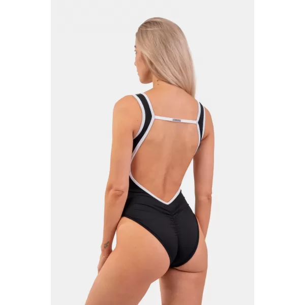 Costum de baie complet negru stil francez 460 BLACK Nebbia 