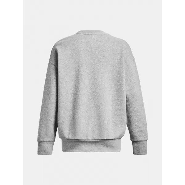  Hanorac de dama UNDER ARMOUR ESSENTIAL FLC OS CREW 1379475-012 GRI 
