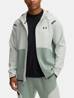 Hanorac pentru bărbați UNDER ARMOUR UNSTOPPABLE FLC FZ HD EU 1389352-377 VERDE