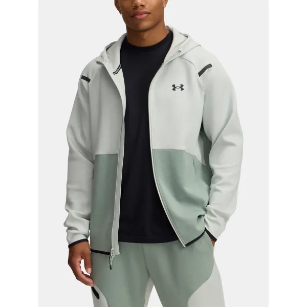  Hanorac pentru bărbați UNDER ARMOUR UNSTOPPABLE FLC FZ HD EU 1389352-377 VERDE 