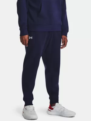 Pantaloni de trening pentru bărbați UNDER ARMOUR RIVAL FLEECE JOGGERS 1379774-410 ALBASTRU