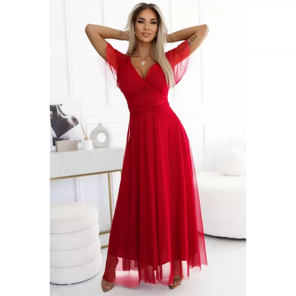  Rochie NUMOCO NASTIA 562-7 ROŞU 