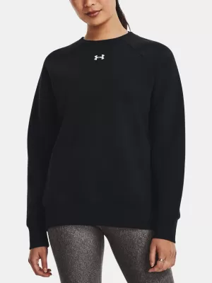Hanorac de dama UNDER ARMOUR RIVAL FLEECE CREW 1379508-001 NEGRU