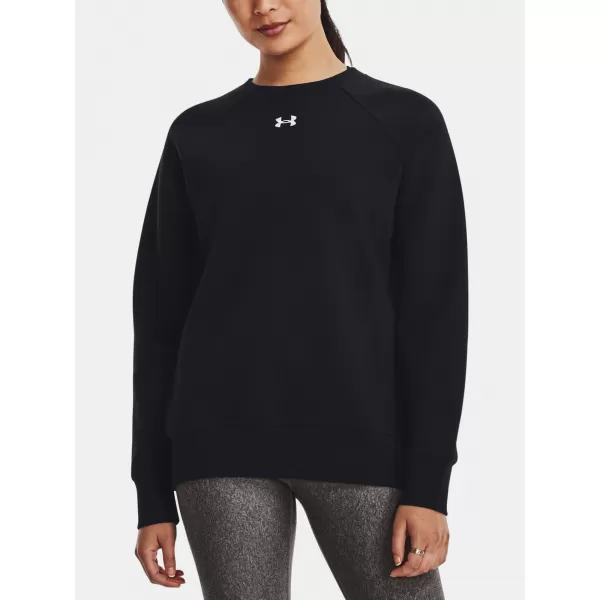  Hanorac de dama UNDER ARMOUR RIVAL FLEECE CREW 1379508-001 NEGRU 