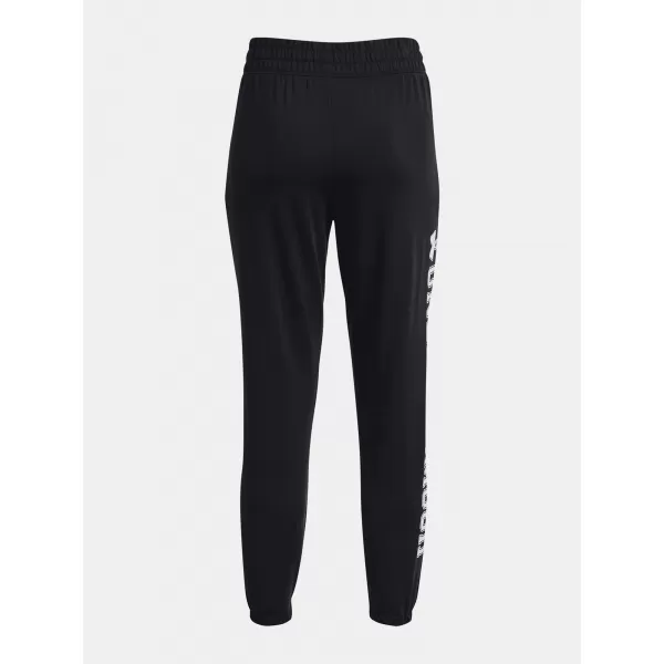  Pantaloni de trening pentru femei UNDER ARMOUR RIVAL TERRY GRAPHIC JOGR 1379437-001 NEGRU 
