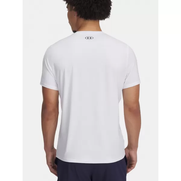  Tricou pentru bărbați UNDER ARMOUR HEATGEAR FITTED SS 6000939-100 ALB 