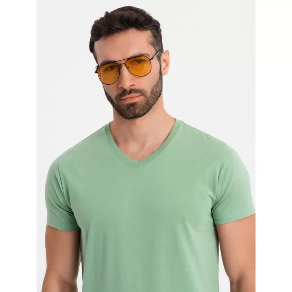  Cămaşă OMBRE OM-TSBS-0237 VERDE 