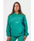 Hanorac oversize cu glugă GYM RAT 256 VERDE Nebbia