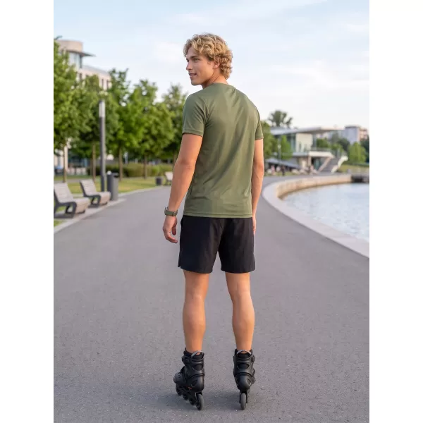  Cămașa funcțională a bărbaților ALTISPORT NoPrint NP/ALM421 KAKI 