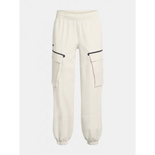  Pantaloni sport de damă UNDER ARMOUR UNSTOPPABLE CARGO PANT 1386481-110 ALB 