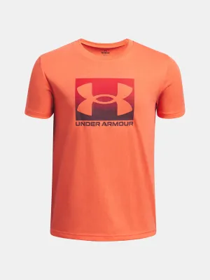 Tricou băieți UNDER ARMOUR B BOXED SPORTS UPDATE SS 1388672-847 PORTOCALE