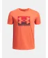 Tricou băieți UNDER ARMOUR B BOXED SPORTS UPDATE SS 1388672-847 PORTOCALE