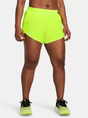 Pantaloni scurți de damă UNDER ARMOUR FLY BY 3 SHORTS 1382438-731 VERDE