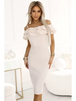 Rochie NUMOCO CARMEN 599-1 BEJ