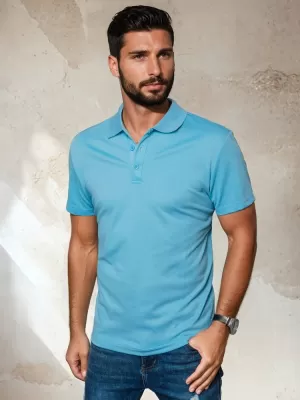 Tricou pentru bărbați DSTREET PX0552 ALBASTRU