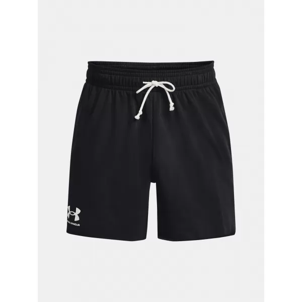  Pantaloni scurți pentru bărbați UNDER ARMOUR RIVAL TERRY 6IN SHORT 1382427-001 NEGRU 