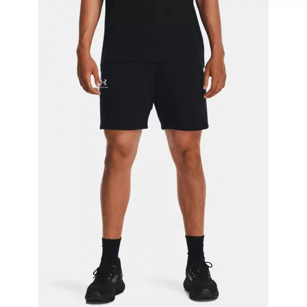  Pantaloni scurți pentru bărbați UNDER ARMOUR ESSENTIAL FLEECE SHORTS 1380377-001 NEGRU 