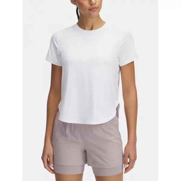  Tricou pentru femei UNDER ARMOUR LAUNCH ELITE SHORTSLEEVE 1389564-100 ALB 