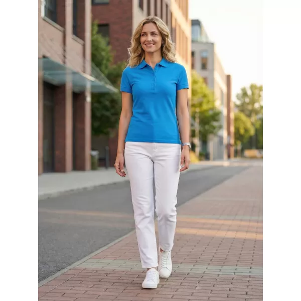  Tricou de damă cu guler ALTISPORT NoPrint NP/ALW012 SNORKEL ALBASTRU 