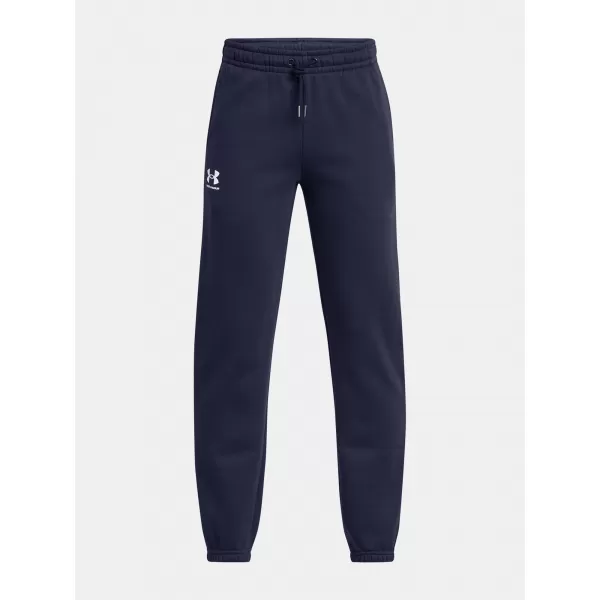  Pantaloni de trening pentru băieți UNDER ARMOUR B ICON FLC JOGGER TAPING 1390294-410 ALBASTRU 