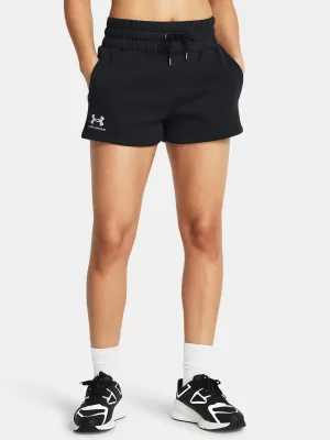 Pantaloni scurți de damă UNDER ARMOUR ICON FLEECE BOXER SHORTS 1382725-001 NEGRU