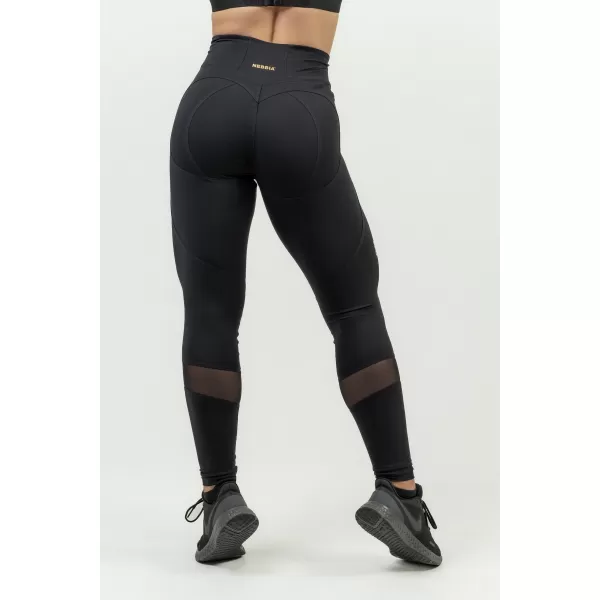  Leggings modelați pentru femei INTENSE Heart-Shaped 843 BLACK/GOLD Nebbia 