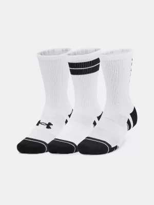 Șosete UNDER ARMOUR PERF TECH NOV CREW (3 PÁRY) 1379515-101 ALB