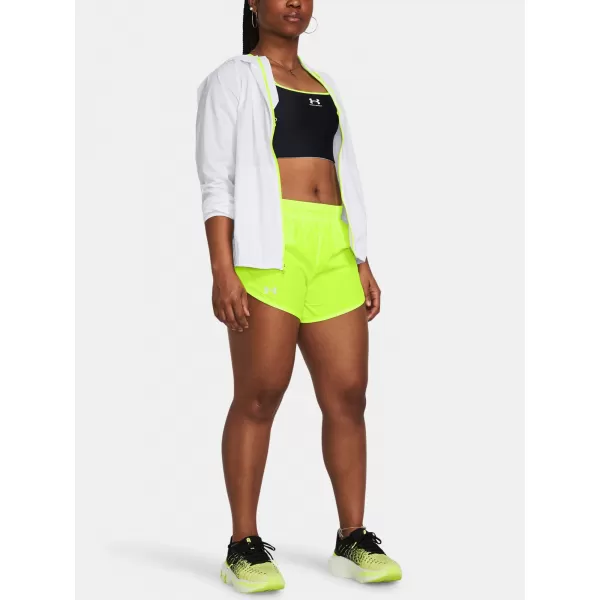  Pantaloni scurți de damă UNDER ARMOUR FLY BY 3 SHORTS 1382438-731 VERDE 