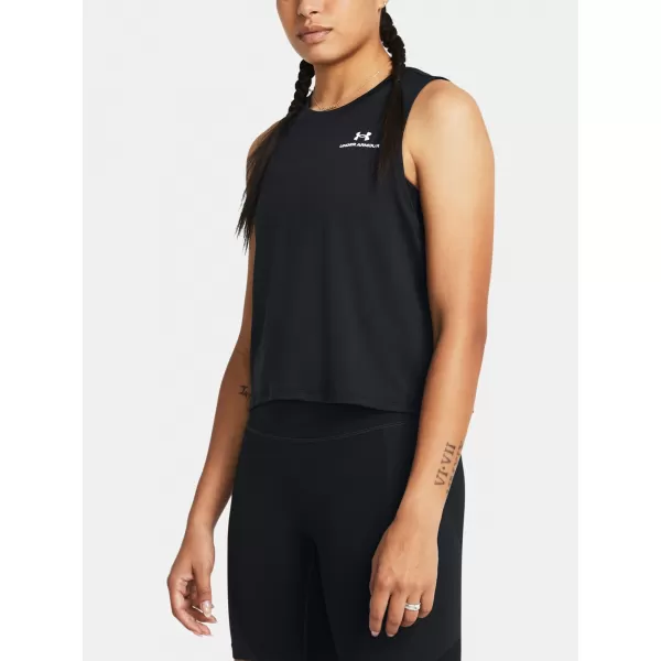  Maieu de damă UNDER ARMOUR VANISH ENERGY CROP TANK 1383654-001 NEGRU 