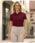 Tricou pentru femei cu guler ALTISPORT NoPrint NP/ALW012 GRANAT