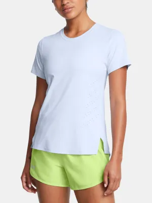 Tricou pentru femei UNDER ARMOUR LAUNCH ELITE SHORTSLEEVE 1383364-464 ALBASTRU