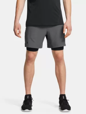 Pantaloni scurți pentru bărbați UNDER ARMOUR VANISH WOVEN 2IN1 STS 1373764-025 GRI