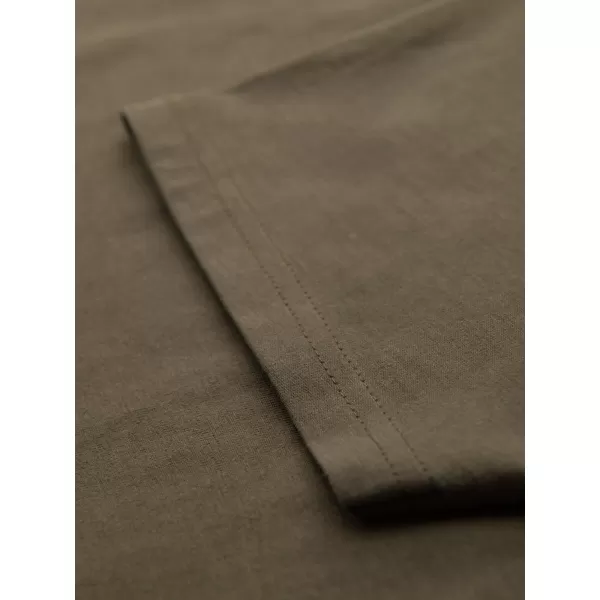  Cămaşă OMBRE OM-TSBS-0237 MĂSLIN ÎNTUNECAT 