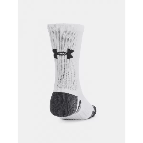  Șosete UNDER ARMOUR PERFORMANCE COTTON 3P MID 1379530-100 ALB 