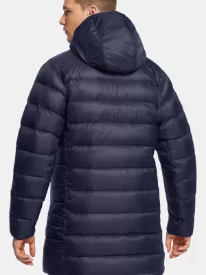 Jachetă pentru bărbați UNDER ARMOUR LEGEND DOWN PARKA 1385839-410 ALBASTRU