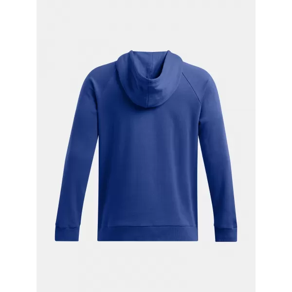  Hanorac pentru bărbați UNDER ARMOUR RIVAL FLEECE HOODIE 1379757-432 ALBASTRU 