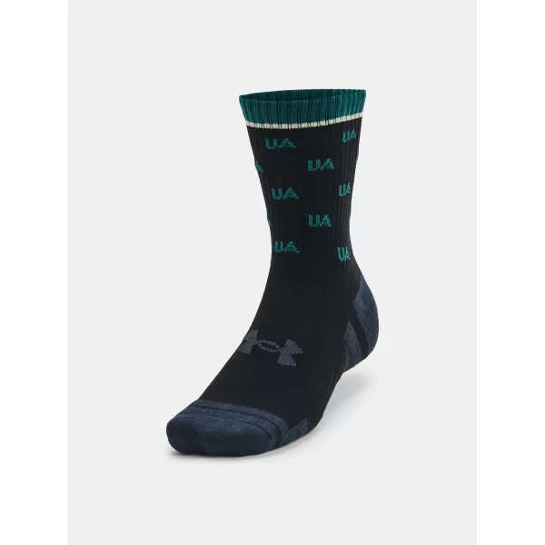  Șosete UNDER ARMOUR PERF COTTON NOV MID (2 PÁRY) 1379534-002 NEGRU 
