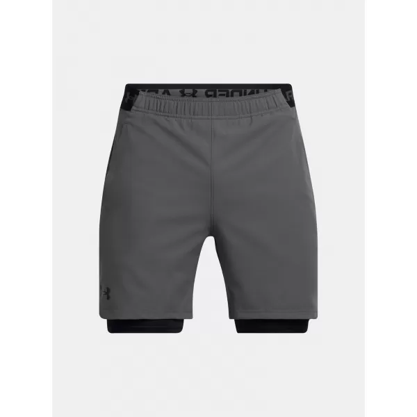  Pantaloni scurți pentru bărbați UNDER ARMOUR VANISH WOVEN 2IN1 STS 1373764-025 GRI 