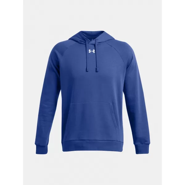  Hanorac pentru bărbați UNDER ARMOUR RIVAL FLEECE HOODIE 1379757-432 ALBASTRU 